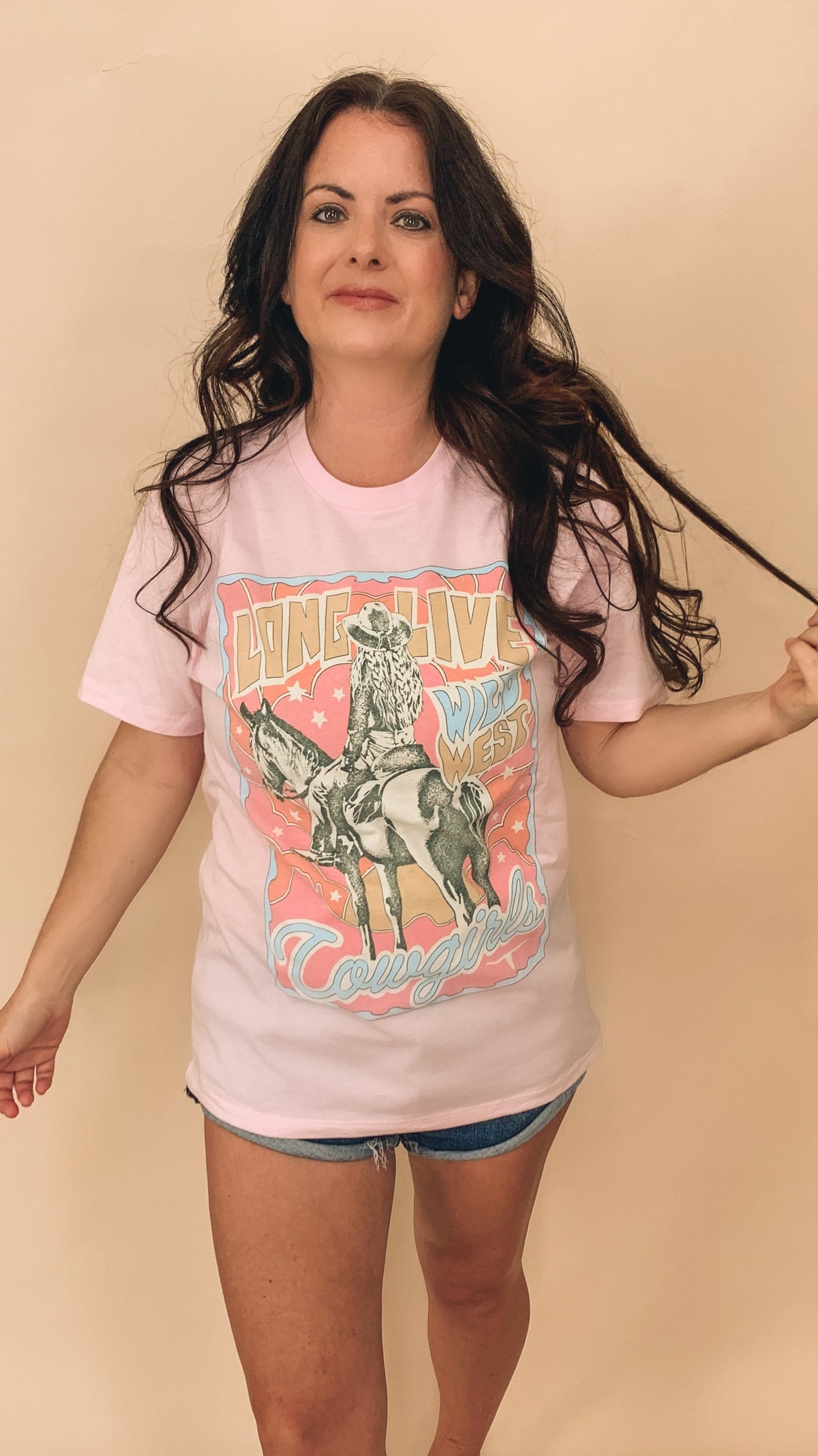 Long Live Cowgirls Graphic Top
