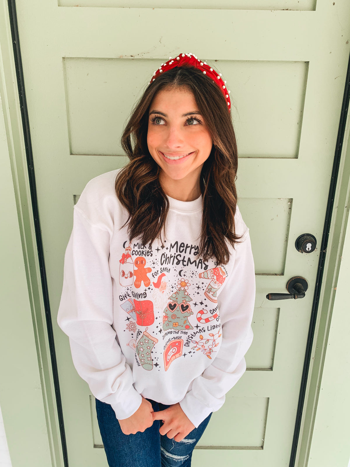 Retro Christmas Crewneck Sweatshirt