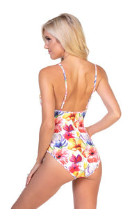 BRIGHT FLORAL ONE PIECE SWIMSUIT