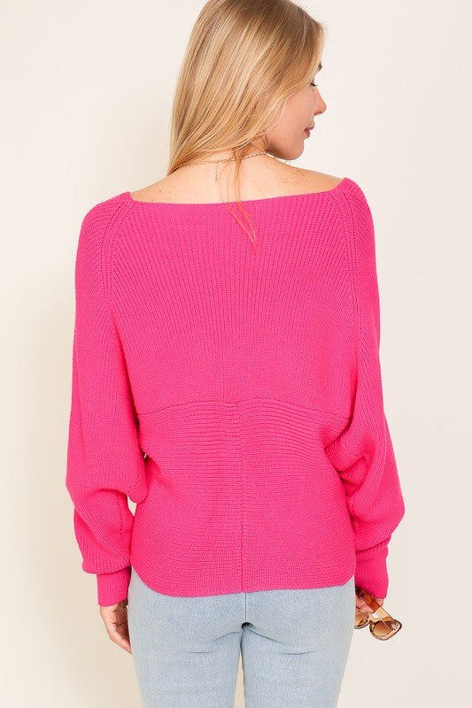 Cross Over Front Sweater
