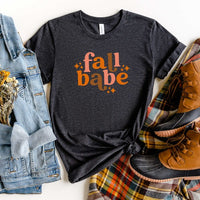 Fall Babe Stars Short Sleeve Graphic Tee