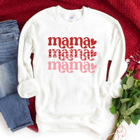 Mama Stacked Hearts Graphic Sweatshirt