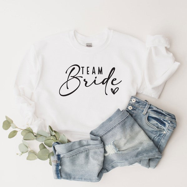 Team Bride Script Graphic Sweatshirt
