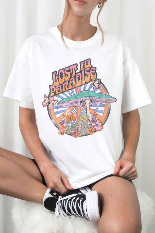 GROOVY LOST IN PARADISE GRAPHIC TEE