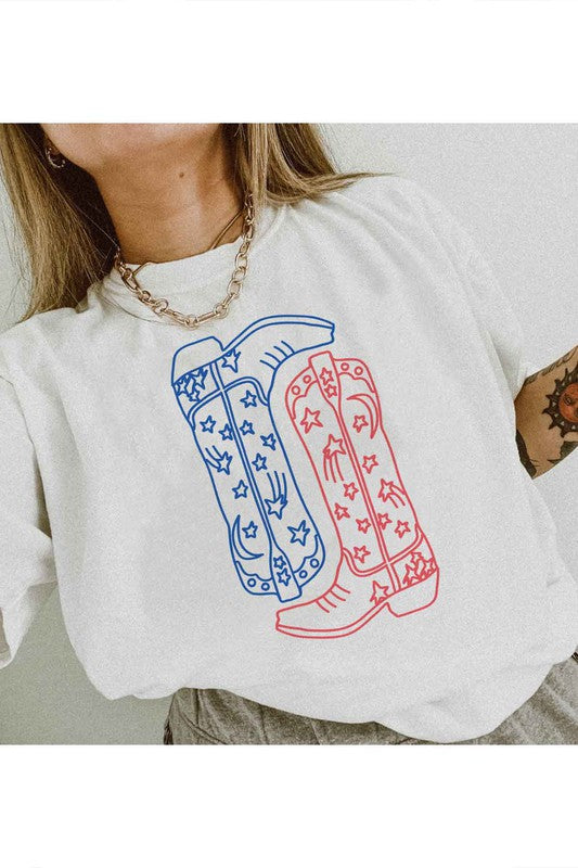 AMERICAN COWBOY BOOTS GRAPHIC PLUS SIZE TEE
