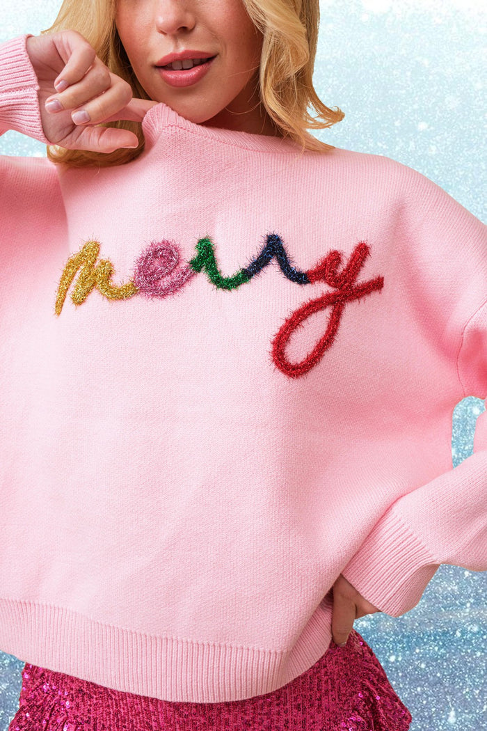 Pre Order! Merry Letter Christmas Sweater