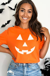 Halloween White JackOLantern Tee