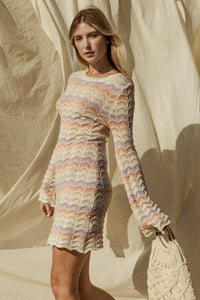 Spring fever Bell Sleeve knitted Dress