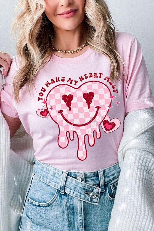 You make my heart melt graphic top