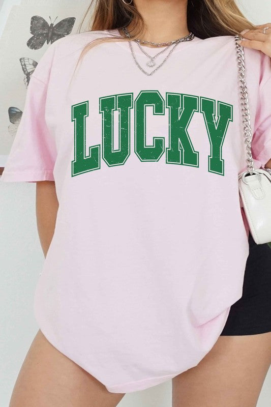 LUCKY ST PATRICKS DAY GRAPHIC TEE