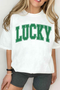 LUCKY ST PATRICKS DAY GRAPHIC TEE