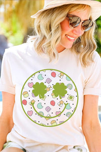 Smiley Face St Patrick's Day Graphic T Shirts