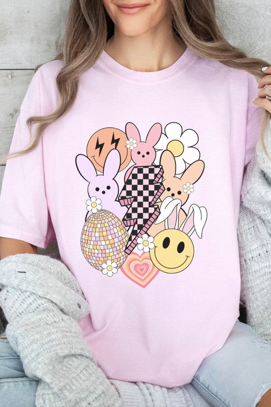 Retro Spring Easter Comfort Colors Graphic Tee