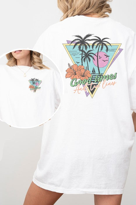 Good Times & Tan Lines Oversized Tee