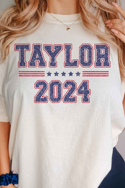 TAYLOR FOR PRESIDENT ELECTION 2024 GRAPHIC TEE