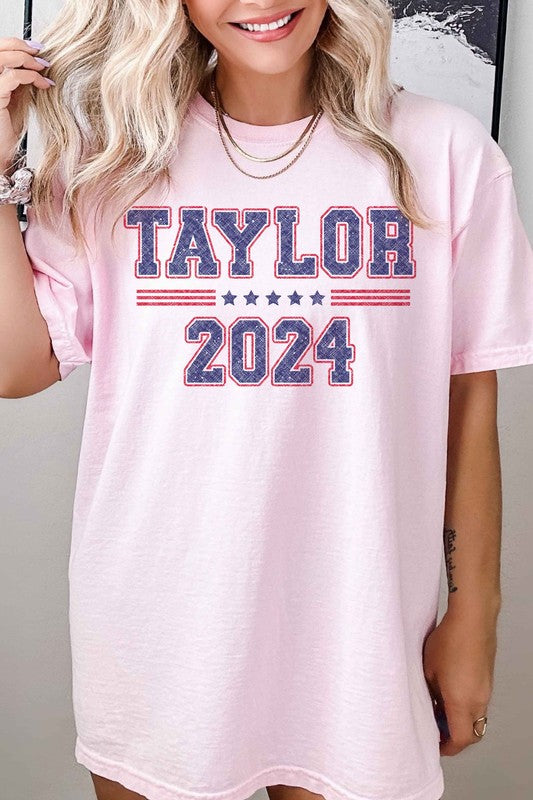 TAYLOR FOR PRESIDENT ELECTION 2024 GRAPHIC TEE
