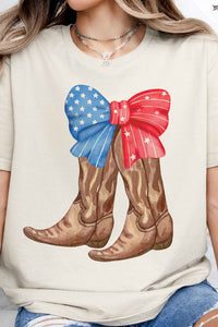 AMERICAN COWBOY BOOTS GRAPHIC TEE