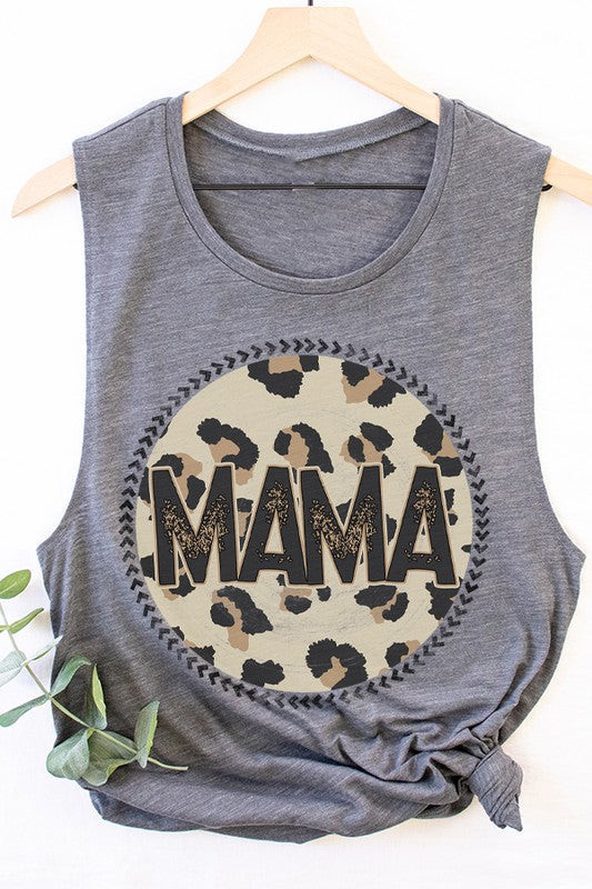 Mother's Day Mama Neutral Circle Tank Top