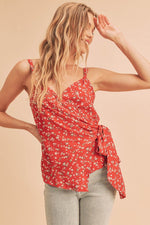 RED FLORAL