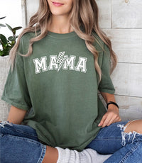 Lightening Bolt Checkered Mama Tee