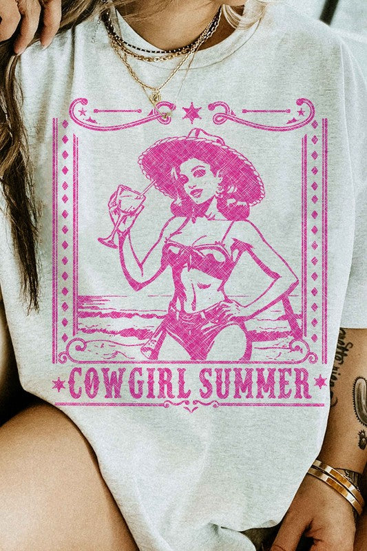 COWGIRL SUMMER WESTERN GRAPHIC TEE