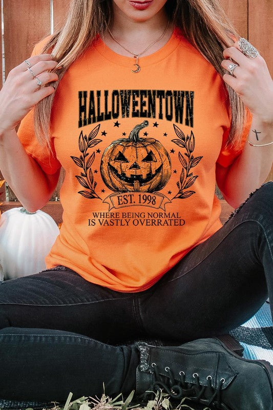 Halloweentown Pumpkin Graphic T Shirts