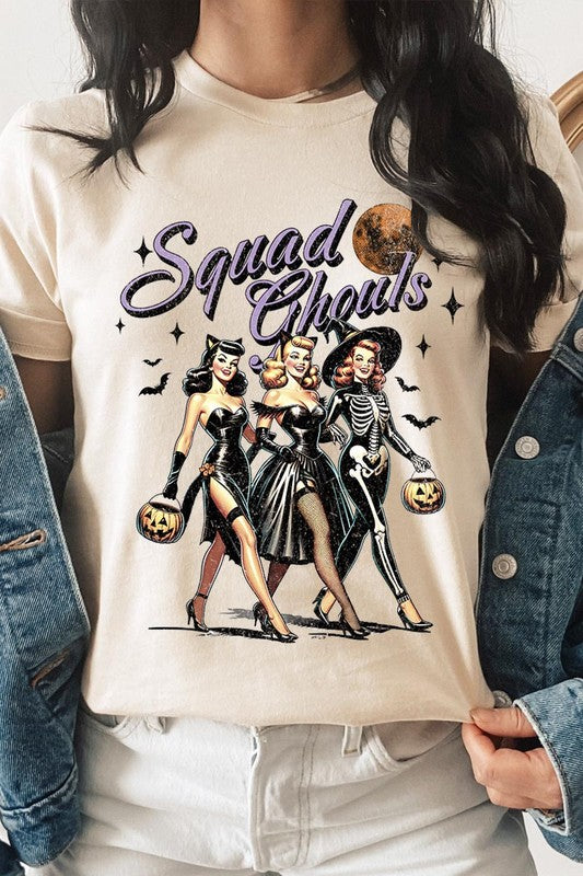 Halloween Squad Ghouls Graphic T Shirts