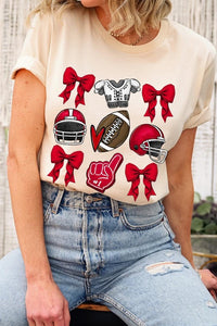 Coquette Football Graphic Tee