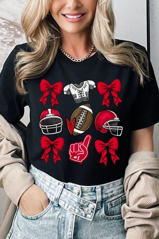 Coquette Football Graphic Tee