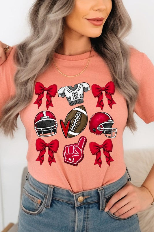 Coquette Football Graphic Tee