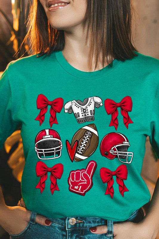 Coquette Football Graphic Tee