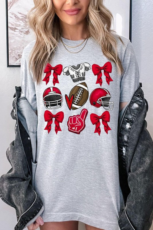 Coquette Football Graphic Tee