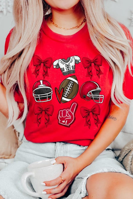 Coquette Football Graphic Tee