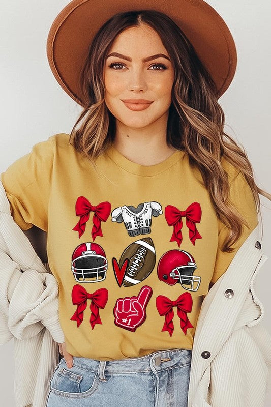 Coquette Football Graphic Tee