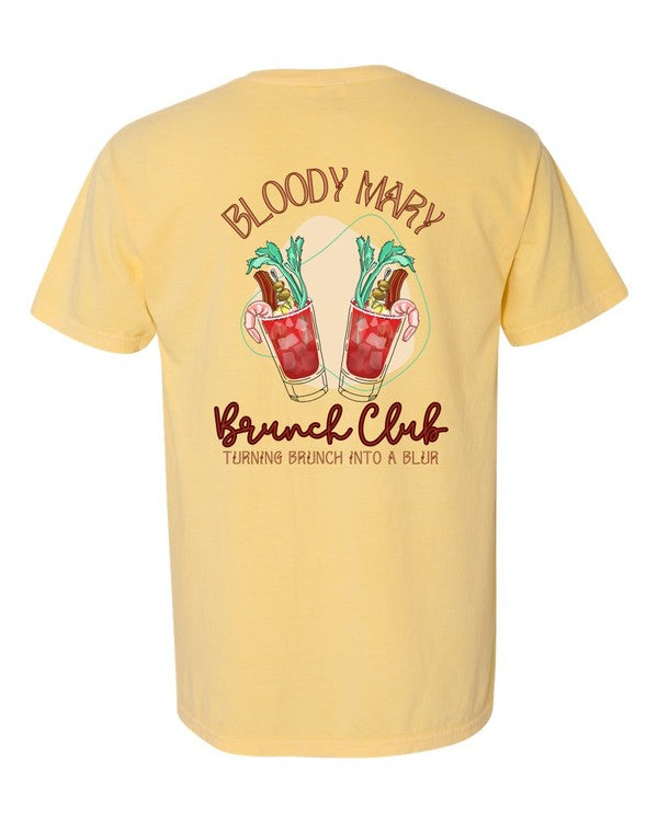 Bloody Mary Social Club Pocket Comfort Color Tee