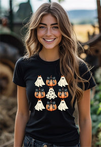 Halloween Ghost Coquette Graphic Tee