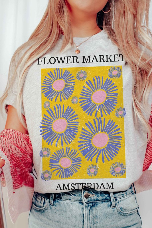 FLOWER MARKET AMSTERDAM Graphic T-Shirt