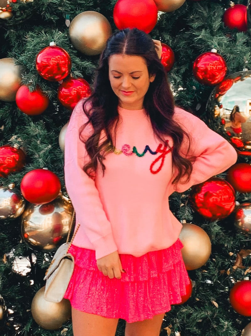 Best seller! Merry Letter Christmas Sweater