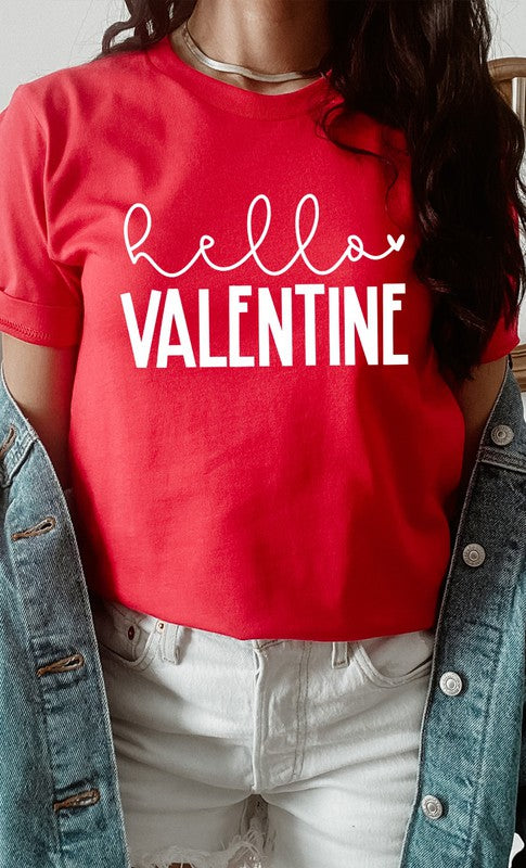 Hello Valentine Graphic Tee