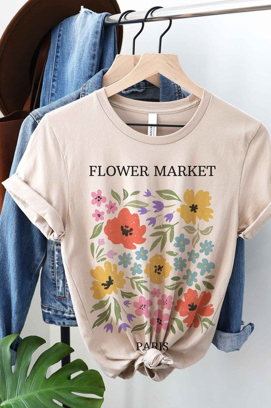 FLOWER MARKET PARIS Graphic T-Shirt