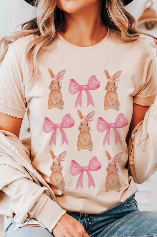 BUNNIES AND RIBBONS Graphic T-Shirt