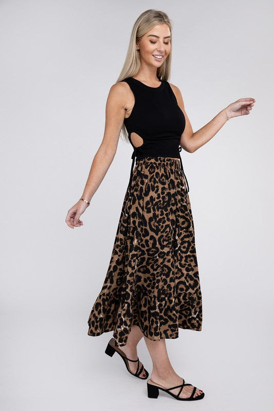 Leopard Maxi Skirt