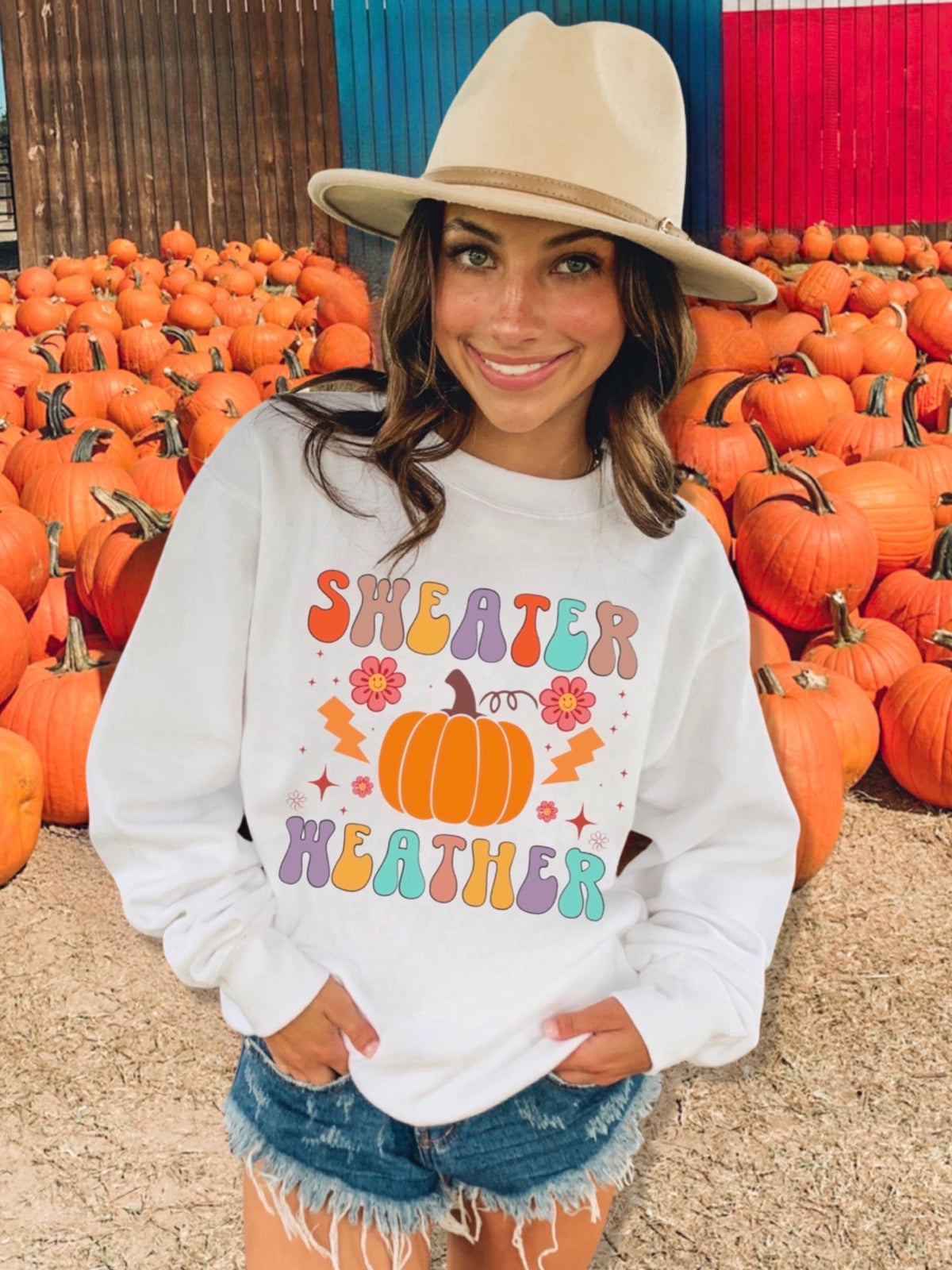 Fall Sweater Weather Graphic Sweatshirt