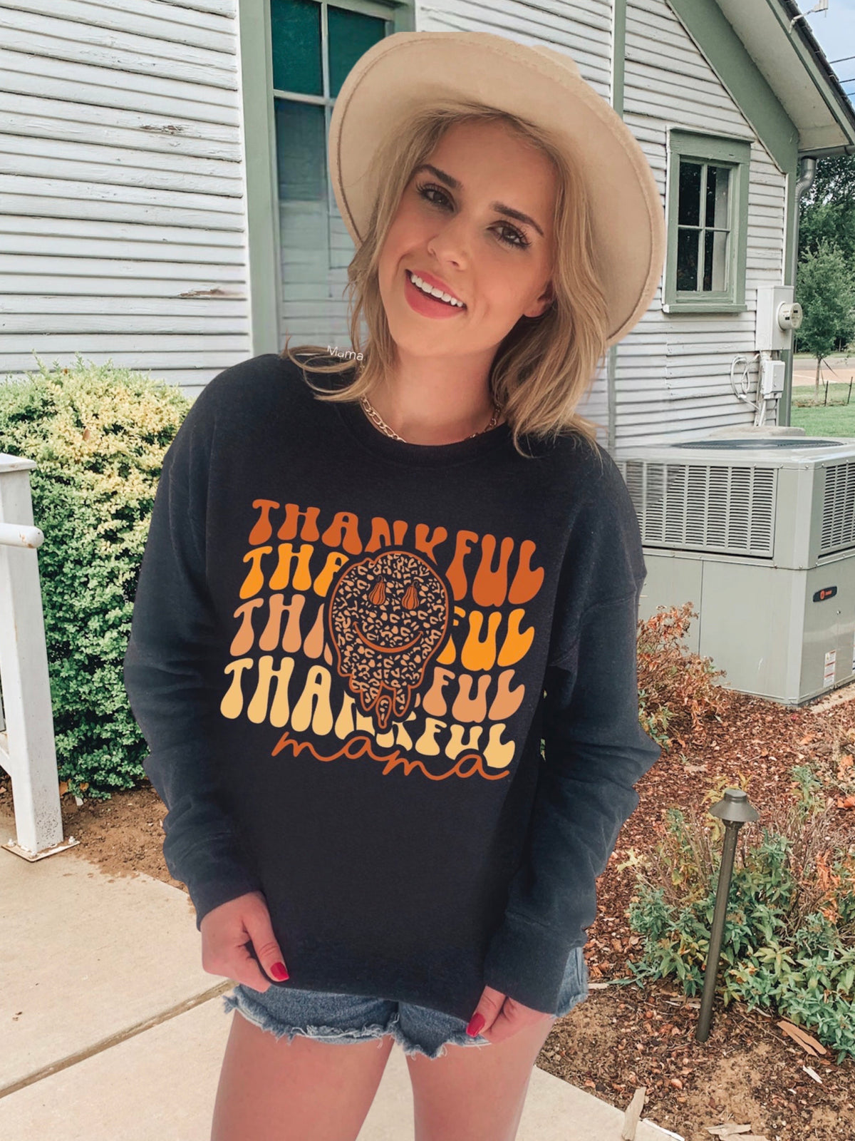 Thankful Mama Crewneck Sweatshirt