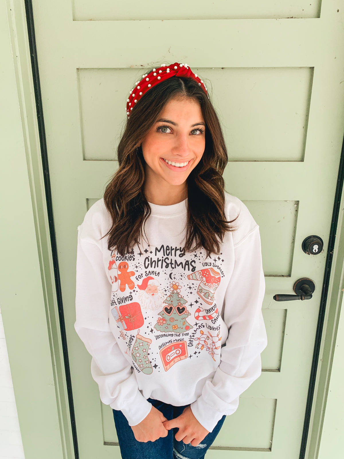 Retro Christmas Crewneck Sweatshirt