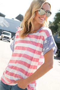 4TH OF JULY SHORT SLEEVE TOP