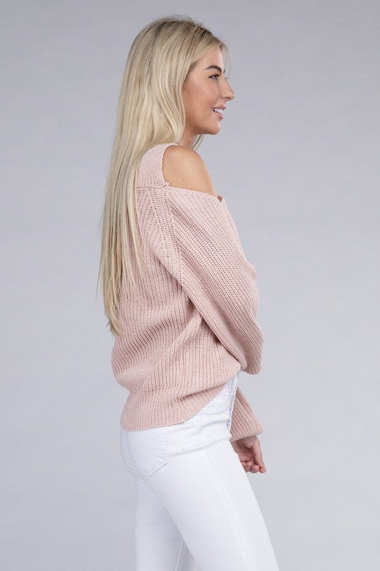 Open Shoulder Sweater