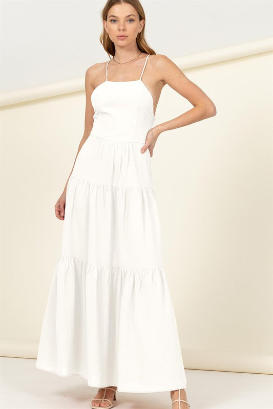 Said Yes Tiered Maxi Dress