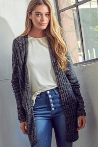 CHUNKY SWEATER KNIT CARDIGAN