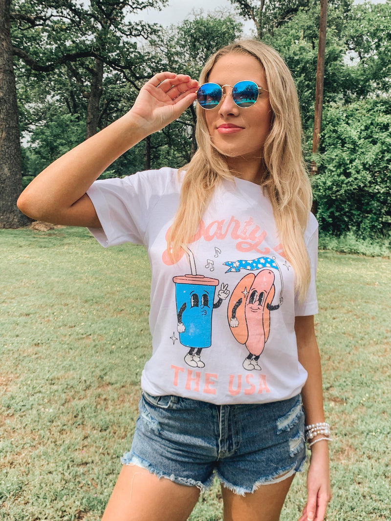 Party In The USA Graphic Top